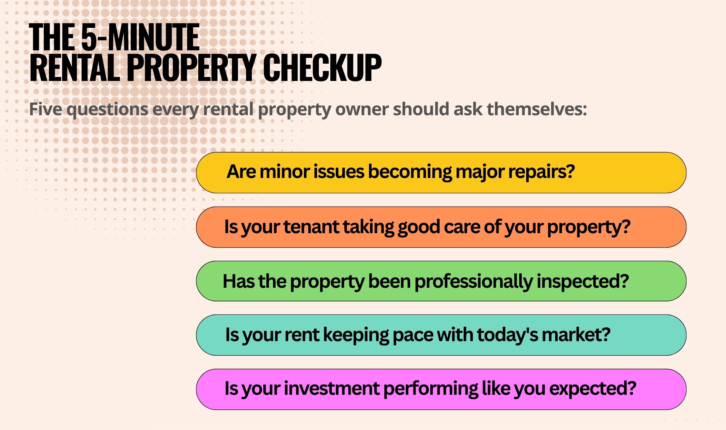 The Annual Rental Property Checkup: